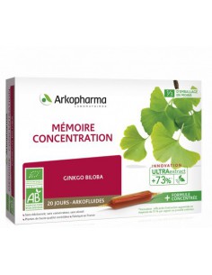 ARKOFLUIDES® Mémoire – Concentration BIO - 20 ampoules