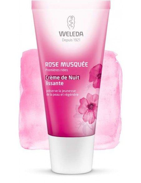 Crème de Nuit lissante à la Rose musquée bio - 30ml
