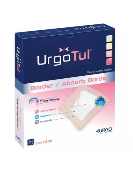 URGOTUL Border 8x8cm - 16 pansements