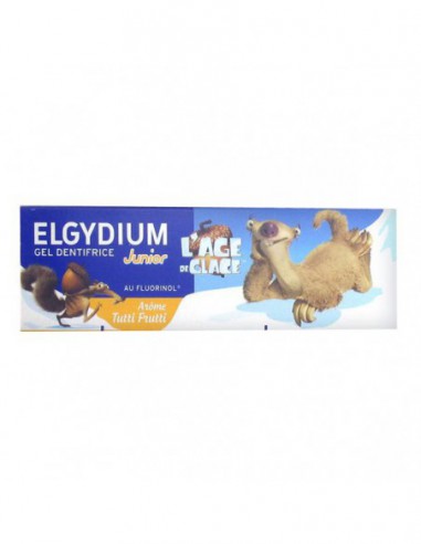 Elgydium Gel Dentifrice Junior Âge de Glace 7/12 Ans Arôme Tutti Frutti - 50 ml