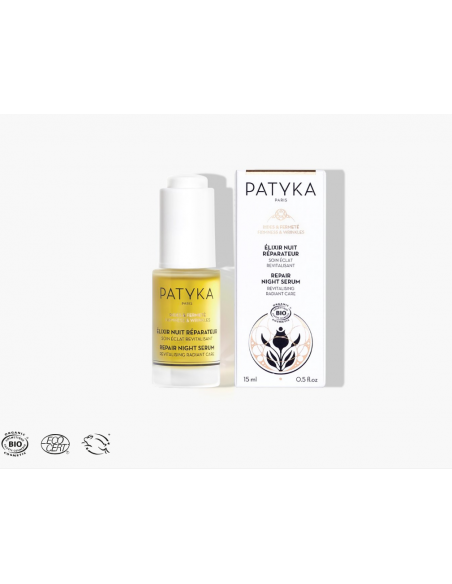 PATYKA  Rides & Fermeté Elixir Nuit Réparateur Bio - 15 ml 