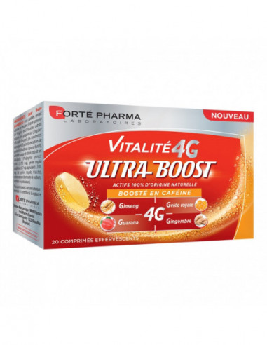 Forté Pharma Vitalité 4G Ultra-Boost 20 - Comprimés Effervescents