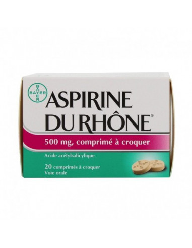 ASPIRINE DU RHONE, comprimé à croquer - 20 comprimés