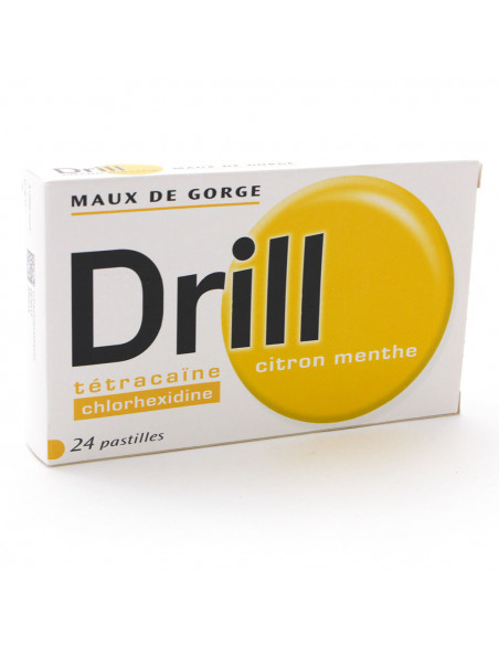 DRILL CITRON MENTHE, pastille  - 24 pastilles