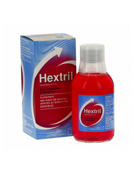 HEXTRIL, 0,1 POUR CENT, bain de bouche, flacon - 200 ml