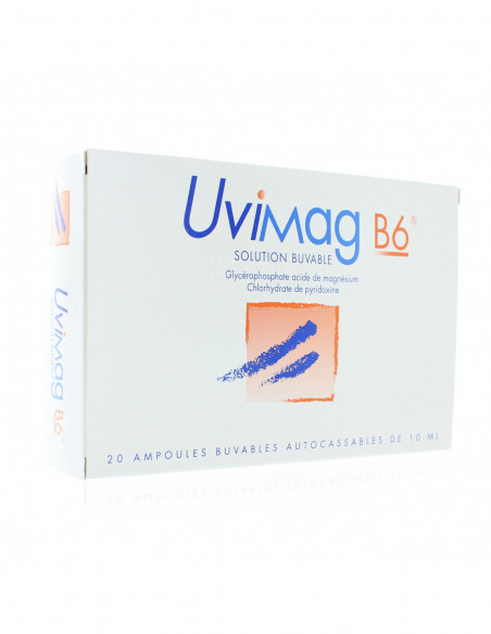 UVIMAG B6, solution buvable - 20 ampoules
