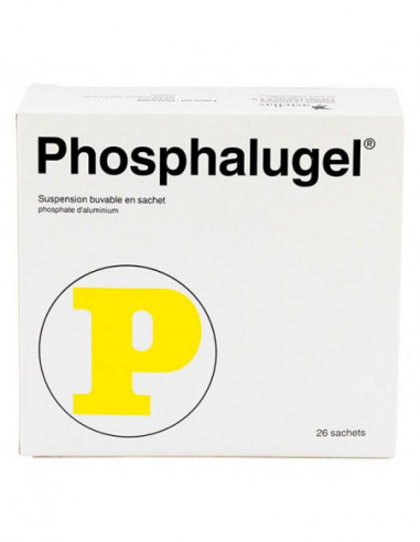 PHOSPHALUGEL, suspension buvable en sachet dose -26x 20g