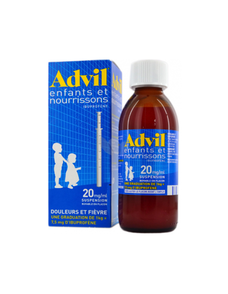 ADVILMED ENFANTS ET NOURRISSONS 20 mg/1 ml, suspension buvable en flacon - 200ml