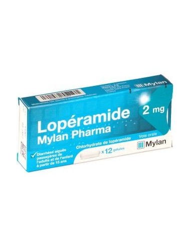 LOPERAMIDE MYLAN PHARMA 2mg, gélule - 12 gélules