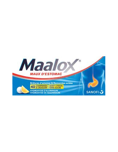 MAALOX MAUX D'ESTOMAC SANS SUCRE, comprimé à...