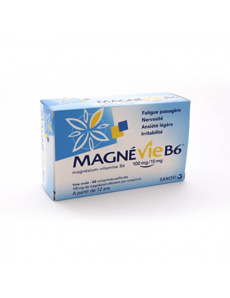 MAGNEVIE B6 100mg/10mg, comprimé pelliculé - 60 comprimés