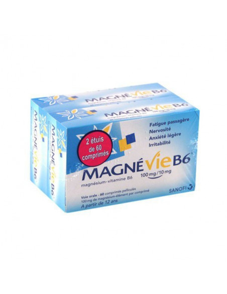MAGNEVIE B6 100mg/10mg, comprimé pelliculé- 2 x 60 comprimés