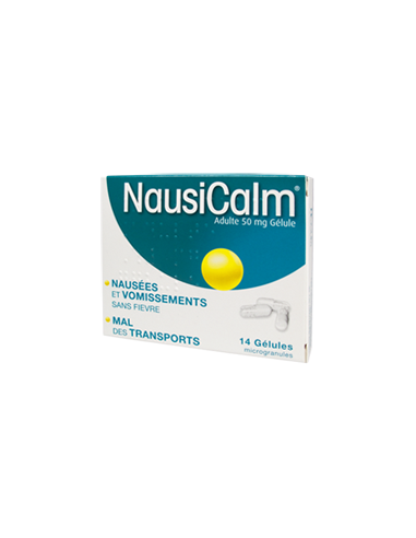 NAUSICALM ADULTES 50 mg, gélule - 14 gélules