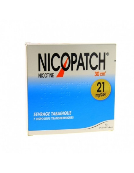 NICOPATCH 21mg/24h, dispositif transdermique de 52,5 mg/30cm2 - 7 patchs