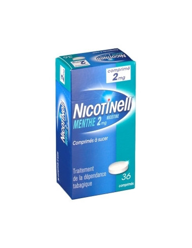 NICOTINELL MENTHE 2 mg, comprimé à sucer - 36 comprimés