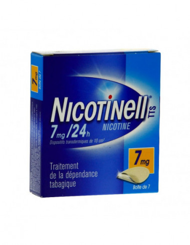 NICOTINELL TTS 7 mg/24 h, dispositif transdermique  - 7 patchs
