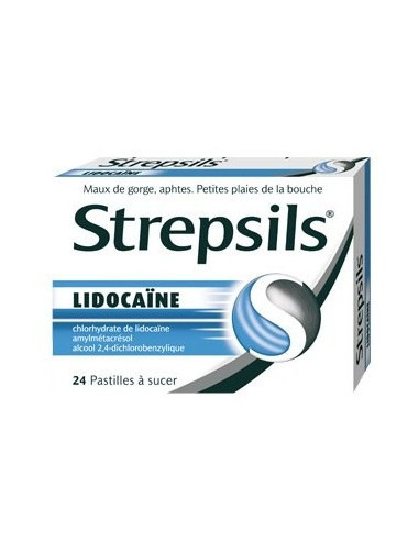 STREPSILS LIDOCAINE, pastille - 24 pastilles