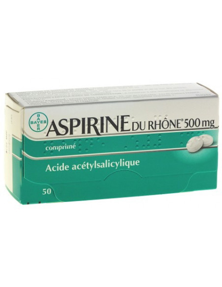 ASPIRINE DU RHÔNE 500mg - 50 comprimés
