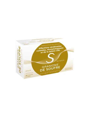 GRANIONS DE SOUFRE 19,5 mg/2 ml, solution buvable - 30x2ml