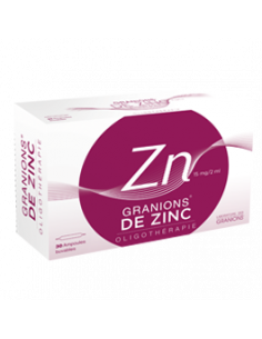 GRANIONS DE ZINC 15 mg/2 ml, solution buvable en ampoule...
