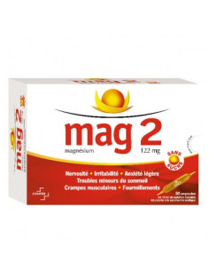MAG 2 SANS SUCRE 122 mg, solution buvable en ampoule...