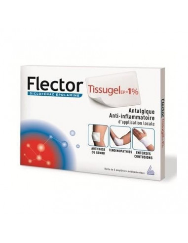 FLECTORTISSUGELEP 1 % - 5 emplâtres médicamenteux