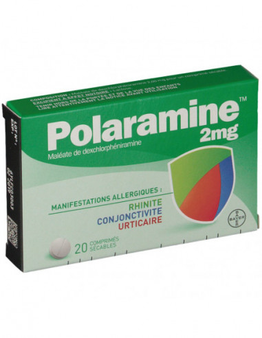 POLARAMINE 2 mg - 20 comprimés sécables