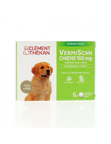Clément Thékan VERMISCAN Chiots 100 mg - 4 comprimés