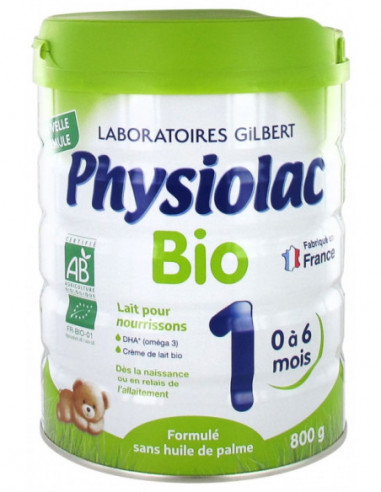 Physiolac Bio 1 De 0 à 6 Mois - 800 g