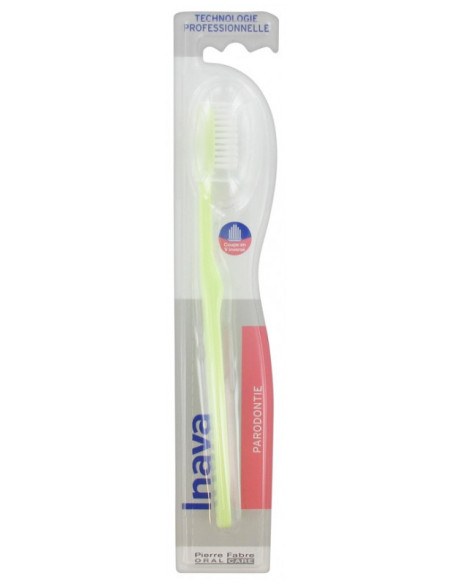 Inava parodontie - couleur : vert - 1 brosse à dents 