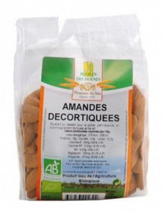 Moulin Des Moines Amandes Décortiquées Bio - 200g