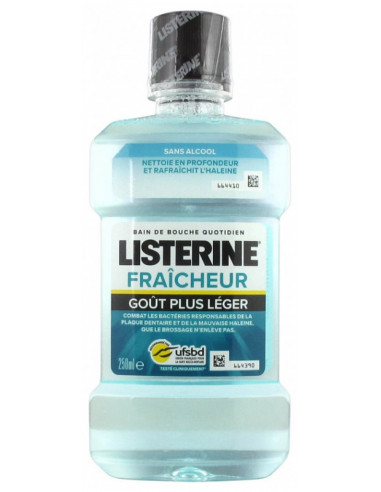  Listerine Fraîcheur Goût Plus Léger - 250ml