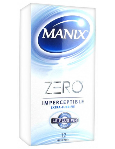 Manix Zéro Imperceptible Extra-Lubrifié - 12 Préservatifs
