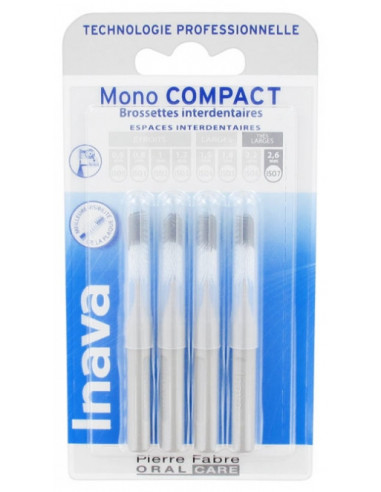 Inava Mono Compact - 4 brossettes interdentaires