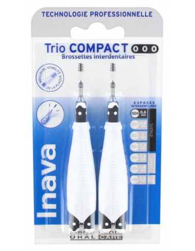 Inava Trio Compact Brossettes Interdentaires -...