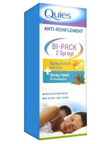 Quies Anti-Ronflement Bi-Pack - 2 Sprays