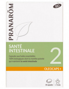 Pranarôm Oléocaps+ 2 Santé Intestinale Bio - 30 Capsules