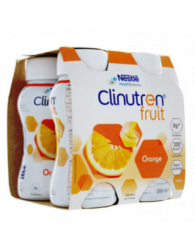 Clinutren Fruit saveur orange - lot de 4x200 ml
