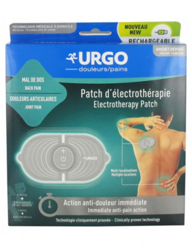 Urgo Patch d'Électrothérapie Rechargeable - 1 Patch