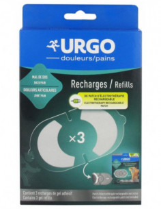 Urgo Recharge Pour Patch Électrothérapie Rechargeable - 3...