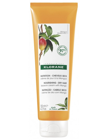 Klorane Nutrition - Cheveux Secs Crème de Jour à la Mangue - 125ml