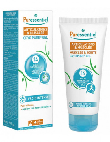 Puressentiel Articulations & Muscles Cryo Pure Gel Aux 14 Huiles Essentielles - 80ml