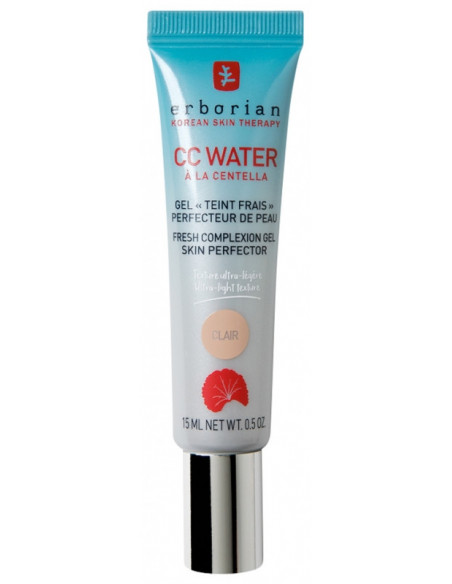 Erborian CC Water à la Centella Gel Teint Frais Perfecteur de Peau Teinte : Clair - 15ml