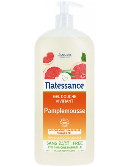 Natessance Gel Douche Vivifiant Pamplemousse - 1l