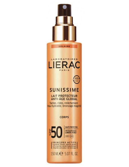 Lierac Sunissime Lait Protecteur Anti-Âge Global SPF50 - 150ml