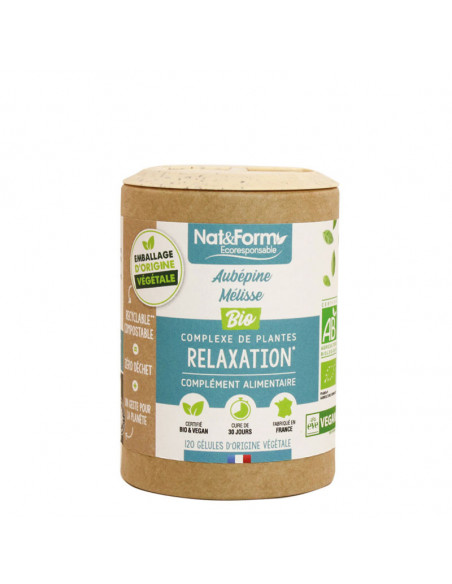 Nat & Form Ecoresponsable Relaxation Bio - 120 gélules