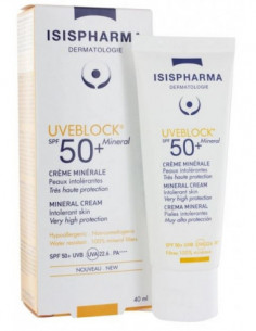 Isispharma Uveblock  Creme Minerale Spf50+ Mineral - 40ml 