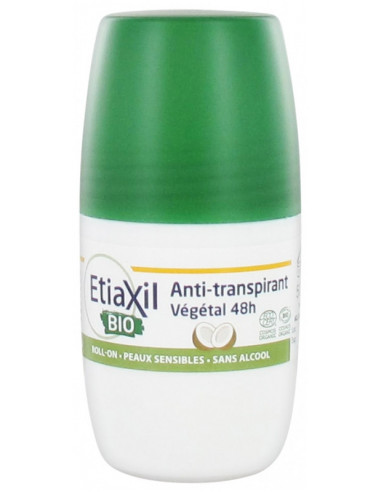 Etiaxil Déodorant Anti-Transpirant Végétal 48h Roll-On Bio - 50ml