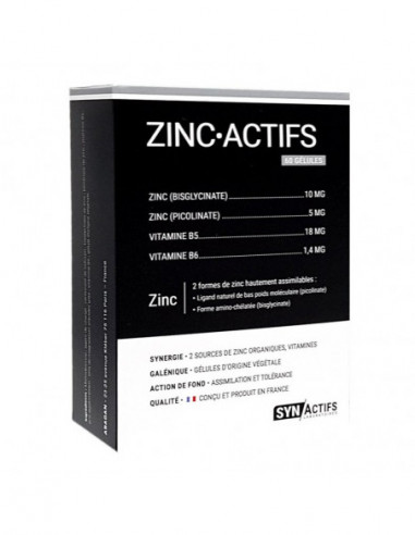  Synactifs ZincActifs - 60 gélules