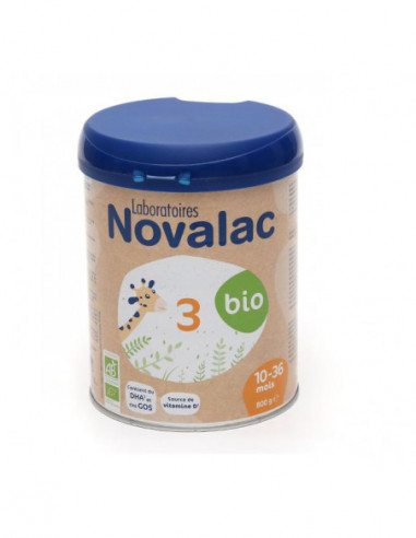Novalac 3 lait de croissance Bio - 800 g